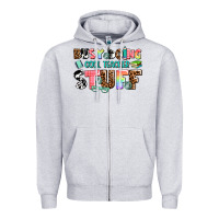 Heather Grey busy doing cool teacher stuff Zipper Hoodie - AdoDesignShop
