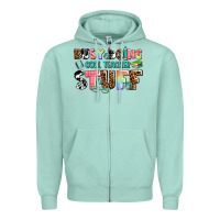 Seafoam busy doing cool teacher stuff Zipper Hoodie - AdoDesignShop