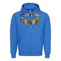 True Royal busy doing cool teacher stuff Zipper Hoodie - AdoDesignShop
