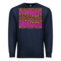 Navy mardi gras  leopard pink glitter bead Premium Sweatshirt - BarkalooDesign