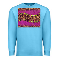 Ocean Blue mardi gras  leopard pink glitter bead Premium Sweatshirt - BarkalooDesign