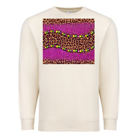Sandshell mardi gras  leopard pink glitter bead Premium Sweatshirt - BarkalooDesign