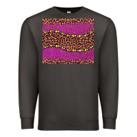 Smoke mardi gras  leopard pink glitter bead Premium Sweatshirt - BarkalooDesign