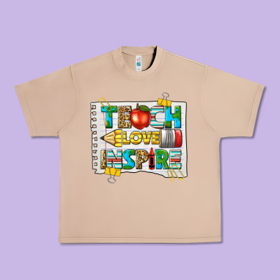 Teach Love Inspire Urban Heavy Tee Designed By Texasbilliewilder
