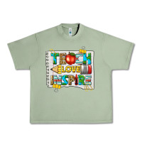 Oil Green teach love inspire Urban Heavy Tee - texasbilliewilder