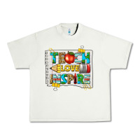 Pistachio teach love inspire Urban Heavy Tee - texasbilliewilder