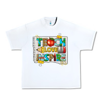 White teach love inspire Urban Heavy Tee - texasbilliewilder