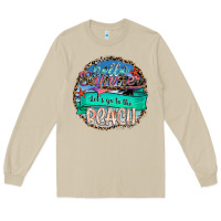 Mushroom Hello Summer Let's Go To The Beach Long Sleeve Tee - SublimationCraftShop