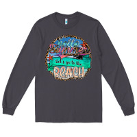 Smoke Hello Summer Let's Go To The Beach Long Sleeve Tee - SublimationCraftShop