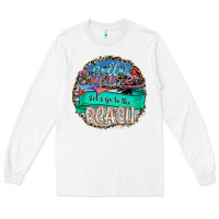 White Hello Summer Let's Go To The Beach Long Sleeve Tee - SublimationCraftShop