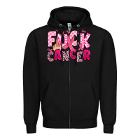 Black fuck cancer Zipper Hoodie - JahusDesignShop