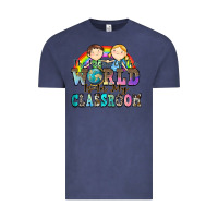Vintage Denim the future of the world is in my classroom Vintage Tee - Zillion Design Studio