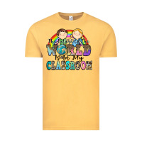 Vintage Mustard the future of the world is in my classroom Vintage Tee - Zillion Design Studio
