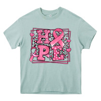 Arona hope breast cancer awareness ribbon Heavy Core Tee - LillyAllenDesigns