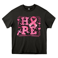 Asphalt hope breast cancer awareness ribbon Heavy Core Tee - LillyAllenDesigns