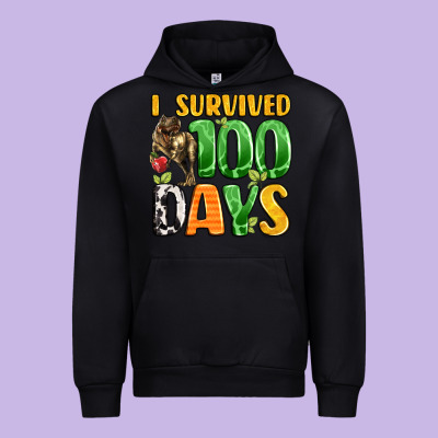 Dinosaur 100day Celebration Urban Hoodie Designed By Lillyallendesigns