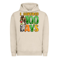 Pigment French Oak dinosaur 100day celebration Urban Hoodie - LillyAllenDesigns
