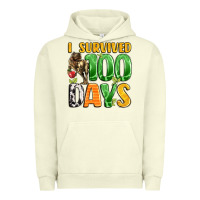 Pigment Pistachio dinosaur 100day celebration Urban Hoodie - LillyAllenDesigns
