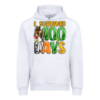 White dinosaur 100day celebration Urban Hoodie - LillyAllenDesigns