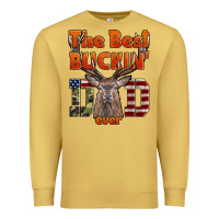Antique Gold The Best Bucking Dad Ever Premium Sweatshirt - LillyAllenDesigns