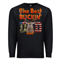 Black The Best Bucking Dad Ever Premium Sweatshirt - LillyAllenDesigns