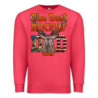 Cardinal The Best Bucking Dad Ever Premium Sweatshirt - LillyAllenDesigns
