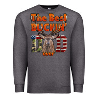 Charcoal Heather The Best Bucking Dad Ever Premium Sweatshirt - LillyAllenDesigns