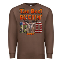 Chestnut The Best Bucking Dad Ever Premium Sweatshirt - LillyAllenDesigns