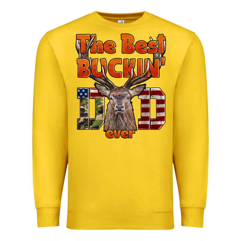 The Best Bucking Dad Ever Premium Sweatshirt by LillyAllenDesigns | Teevron