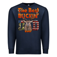 Navy The Best Bucking Dad Ever Premium Sweatshirt - LillyAllenDesigns