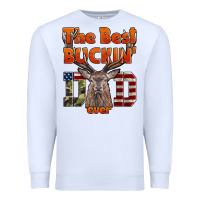 White The Best Bucking Dad Ever Premium Sweatshirt - LillyAllenDesigns