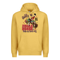 Antique Gold giddy up jingle horse pick up your feet Premium Hoodie - MaliasSmallBusiness