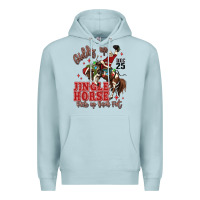 Blue Mist giddy up jingle horse pick up your feet Premium Hoodie - MaliasSmallBusiness