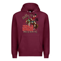 Burgundy giddy up jingle horse pick up your feet Premium Hoodie - MaliasSmallBusiness
