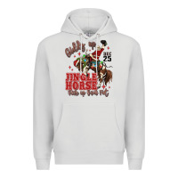 Dove Grey giddy up jingle horse pick up your feet Premium Hoodie - MaliasSmallBusiness