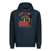 Navy giddy up jingle horse pick up your feet Premium Hoodie - MaliasSmallBusiness