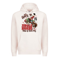 Pale Pink giddy up jingle horse pick up your feet Premium Hoodie - MaliasSmallBusiness