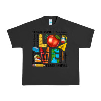 Pigment Black teach love inspire teacher Urban Heavy Tee - texasbilliewilder