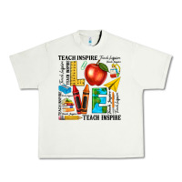 Pistachio teach love inspire teacher Urban Heavy Tee - texasbilliewilder