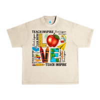 Sandshell teach love inspire teacher Urban Heavy Tee - texasbilliewilder