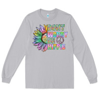 Moon Dust Don't Worry Be Hippie Long Sleeve Tee - CowhideDigitalArt