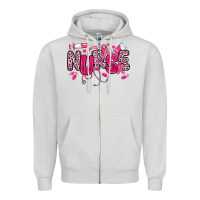 Dove Grey breast cancer nurse Zipper Hoodie - JahusDesignShop