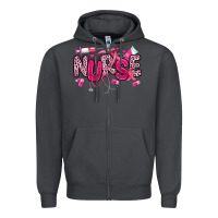 Smoke breast cancer nurse Zipper Hoodie - JahusDesignShop