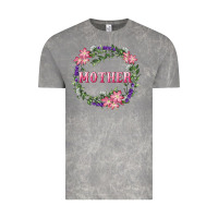 Cloud Rock Mother With Floral Wreath Vintage Tee - RanaPortraitStore