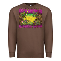 Chestnut mardi gras  leopard pink glitter Premium Sweatshirt - BarkalooDesign