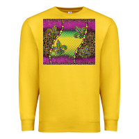 Lemon mardi gras  leopard pink glitter Premium Sweatshirt - BarkalooDesign