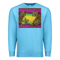 Ocean Blue mardi gras  leopard pink glitter Premium Sweatshirt - BarkalooDesign