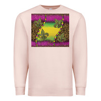 Pale Pink mardi gras  leopard pink glitter Premium Sweatshirt - BarkalooDesign