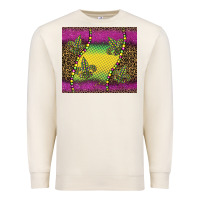 Sandshell mardi gras  leopard pink glitter Premium Sweatshirt - BarkalooDesign
