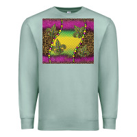 Seafoam mardi gras  leopard pink glitter Premium Sweatshirt - BarkalooDesign